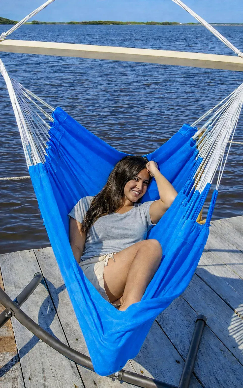 Colombian Hammock Chair with Universal Chair Stand - Hammock Universe Canada