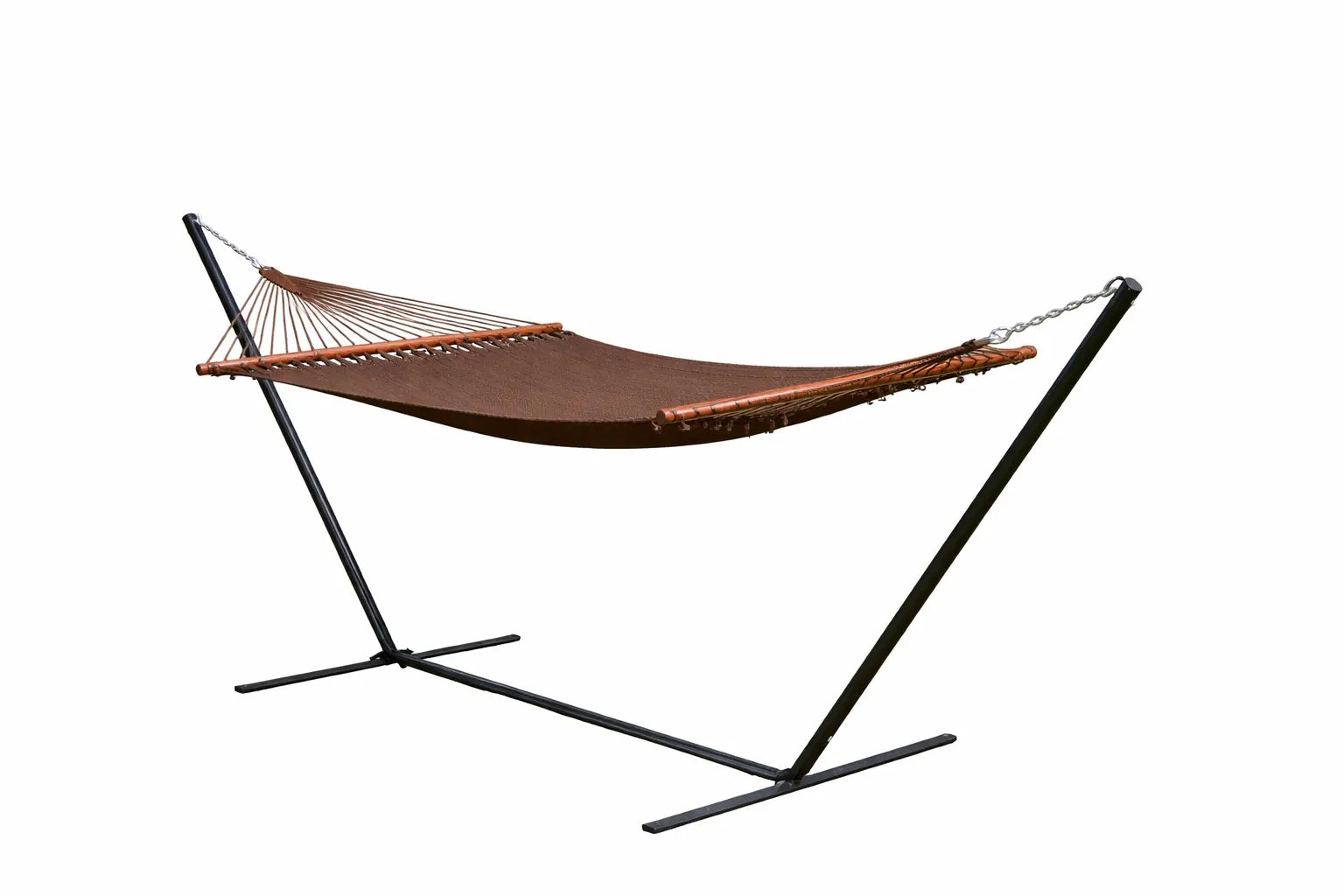 Hammock Universe Canada Deluxe Polyester Rope Hammock with 3-Beam Stand