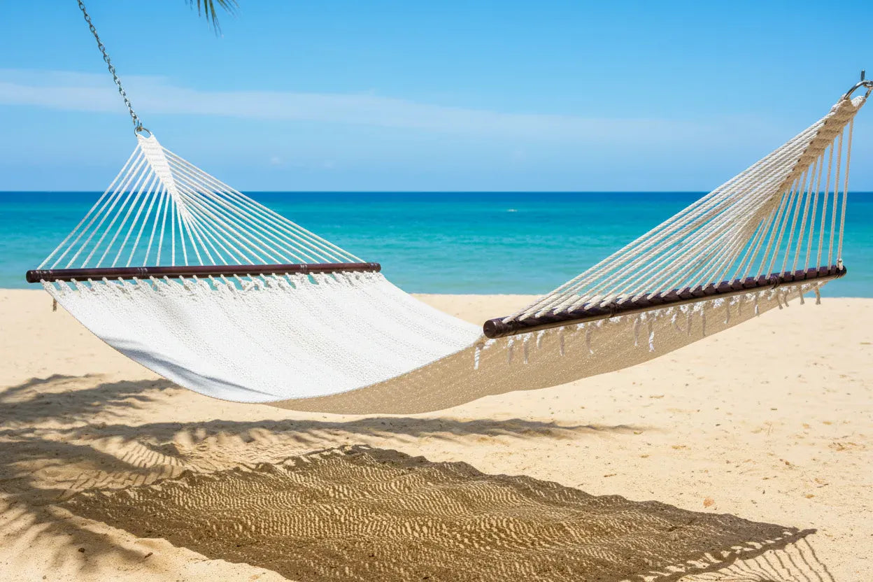 Hammock Universe Canada Polyester Rope Hammock - Soft-Woven Deluxe cream 794604045382 50703-CREAM