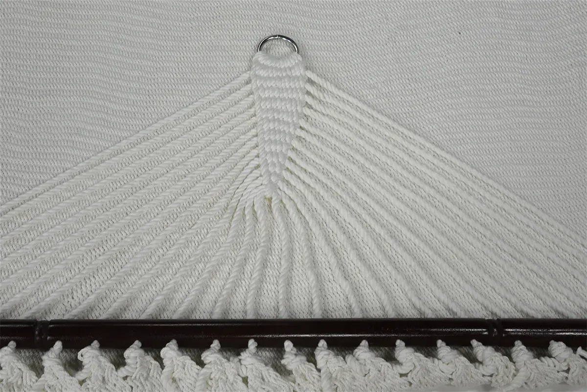 Hammock Universe Canada Polyester Rope Hammock - Soft-Woven Deluxe 50703-Cream+15TBSB-bundle