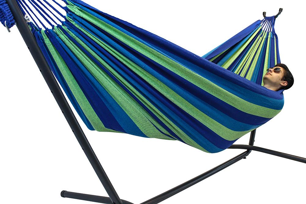 Hammock Universe Canada Deluxe Brazilian Double Hammock with Universal Stand rio / ca 738447504859 20138+75121G