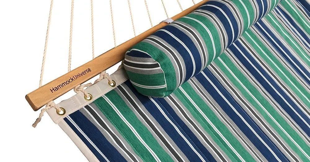 Closeup of a Hammock Universe quilted hammock.