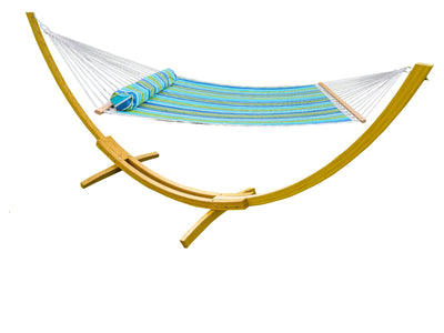 Hammock Universe Canada Deluxe Quilted Hammock with Bamboo Stand carolina / ca 794604045726 QHD-CAROLINA+BHS-C