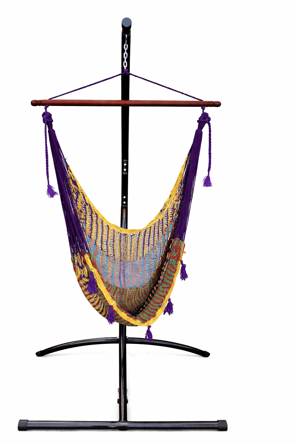 Hammock Universe Canada Deluxe Mayan Hammock Chair with Universal Chair Stand hot-colors 794604045917 MCDH+75217-2