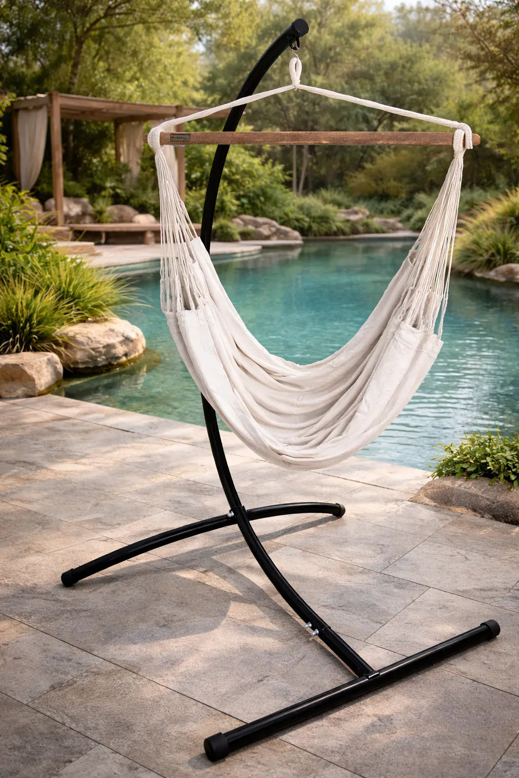 Hammock Universe Canada Colombian Hammock Chair with Universal Chair Stand ecru COHC-1+75217-2