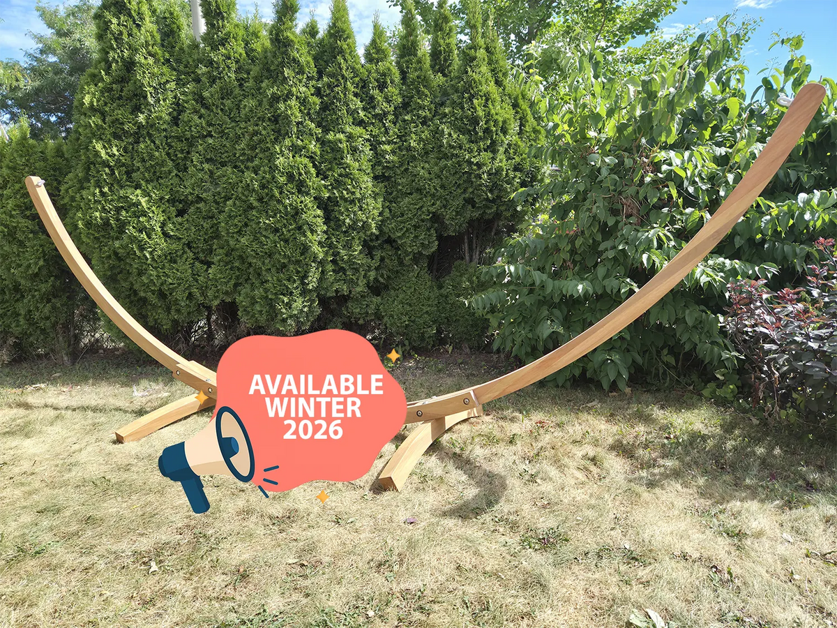 Hammock Universe Canada Premium Eucalyptus Wood Hammock Stand – Durable Outdoor Frame 642135811924 E-HS