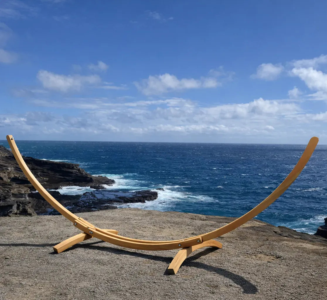 Hammock Universe Canada Premium Eucalyptus Wood Hammock Stand – Durable Outdoor Frame 642135811924 E-HS