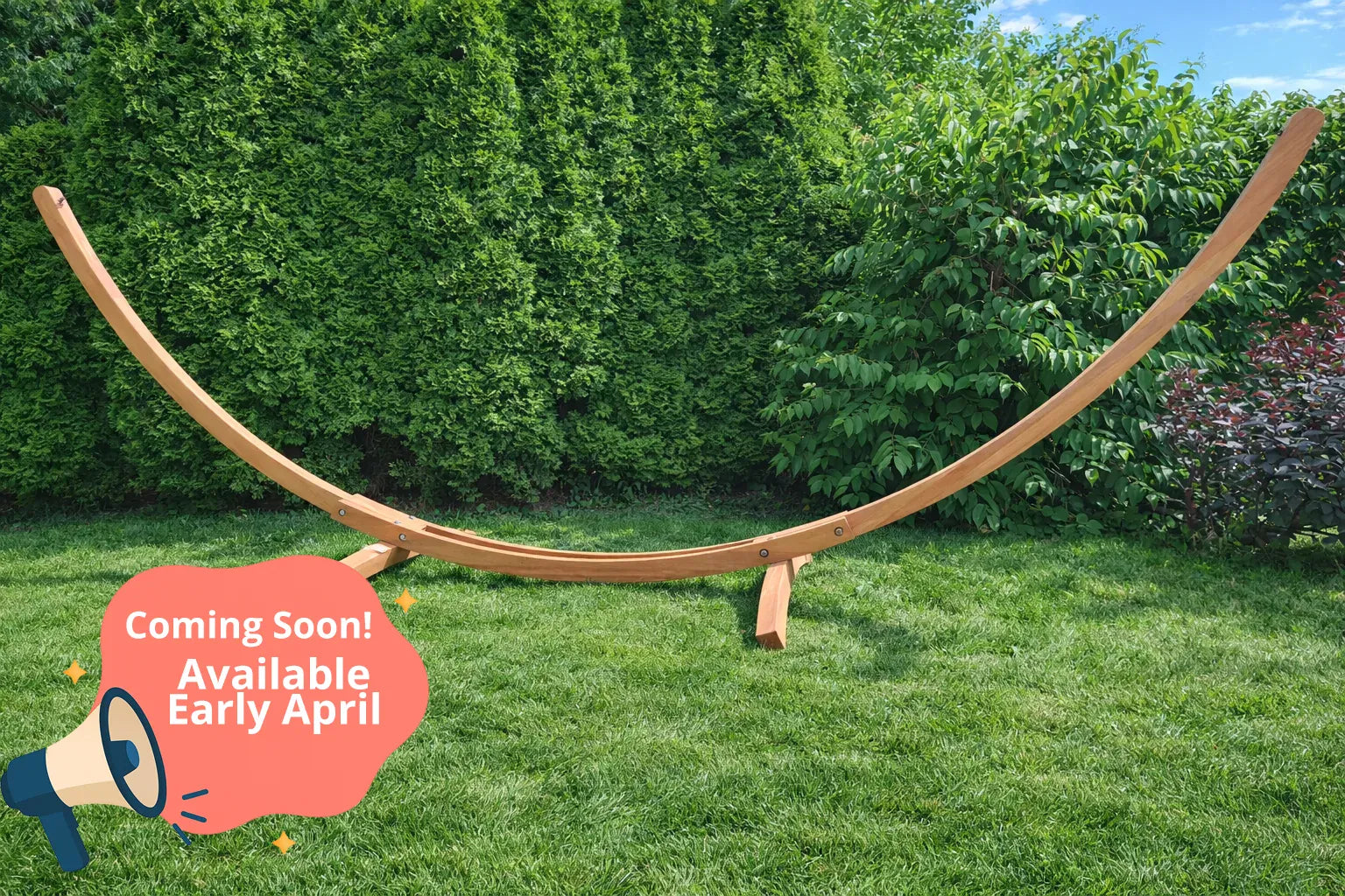 Hammock Universe Canada Premium Eucalyptus Wood Hammock Stand – Durable Outdoor Frame 642135811924 E-HS