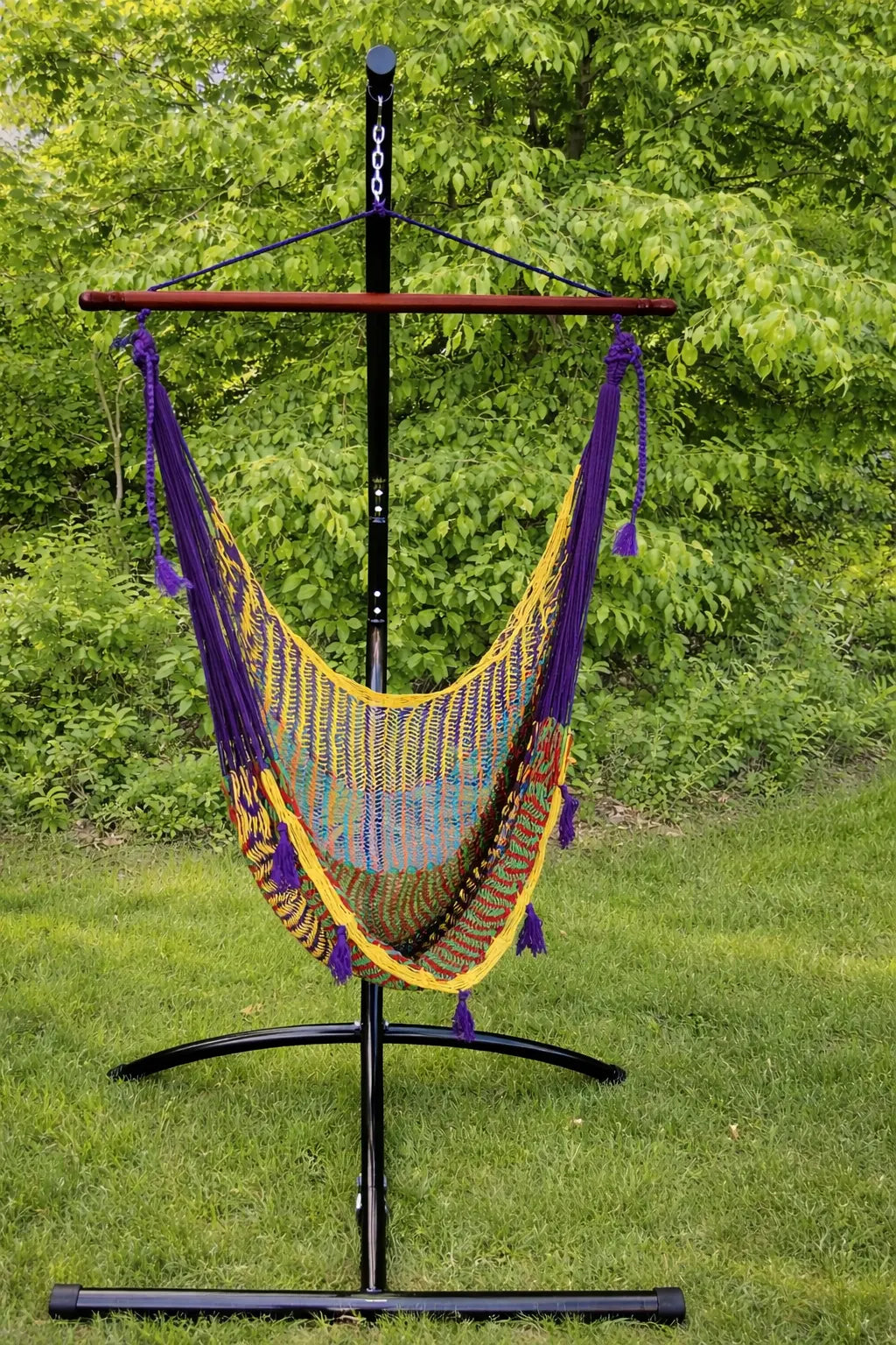 Hammock Universe Canada Deluxe Mayan Hammock Chair with Universal Chair Stand MCDH+75217-2