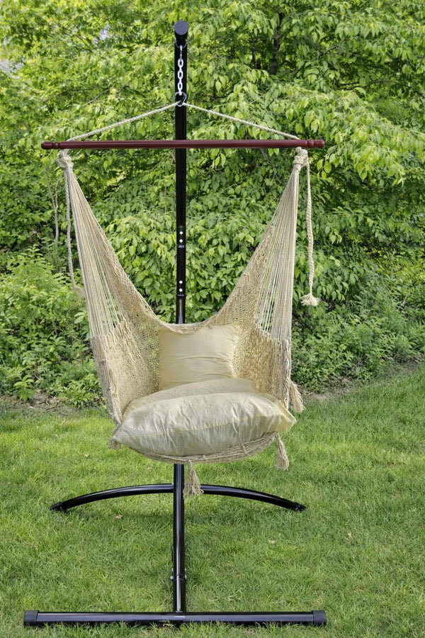 Deluxe Mayan Hammock Chair with Universal Chair Stand