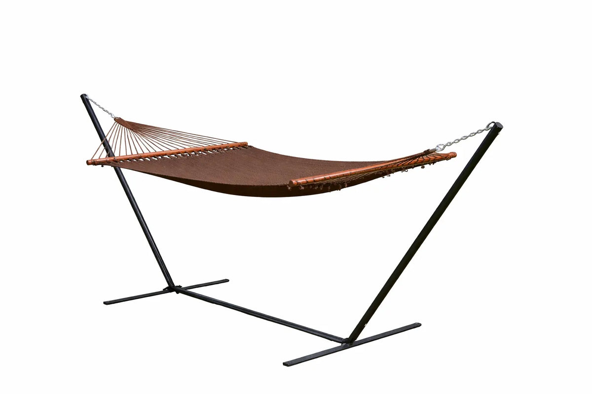 Hammock Universe Canada Deluxe Polyester Rope Hammock with 3-Beam Stand