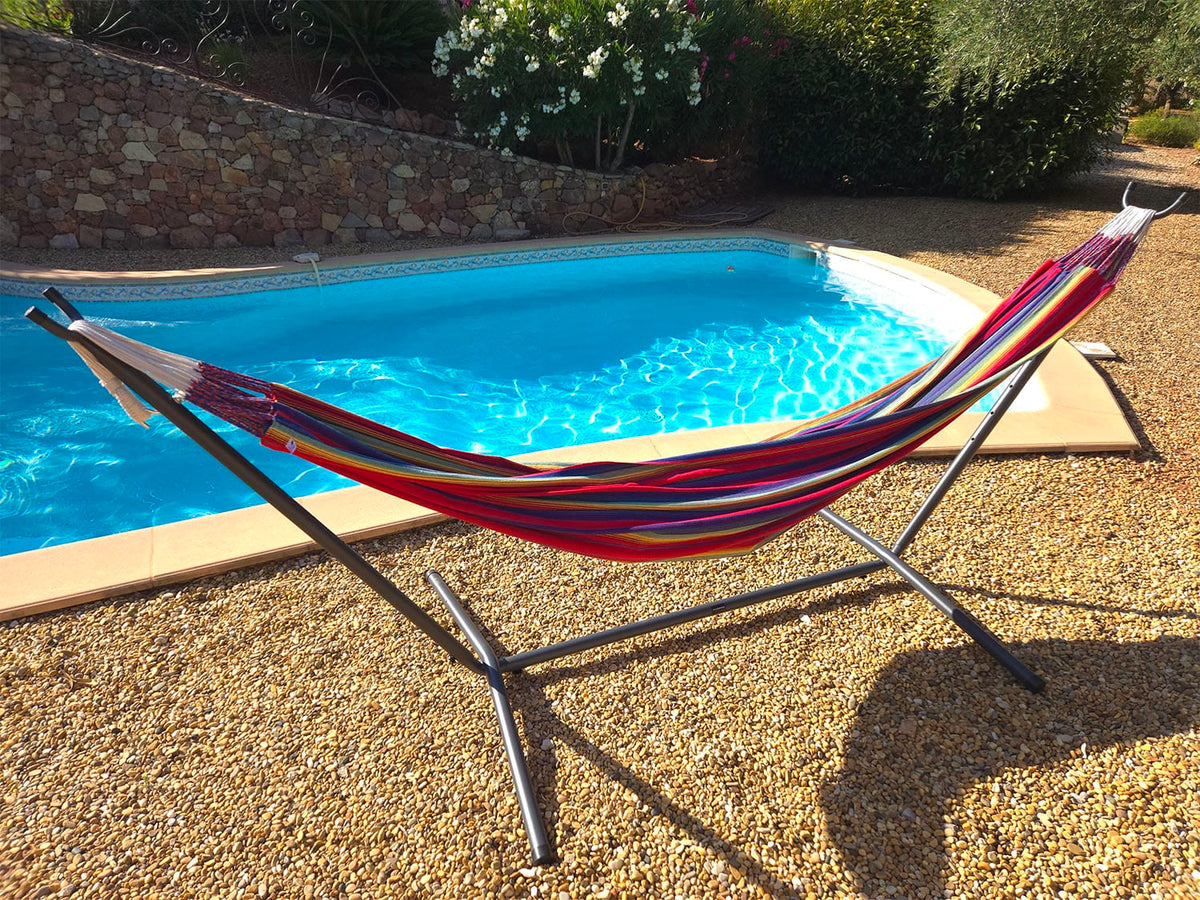 Hammock Universe Canada Premium Brazilian Style Double Hammock with Universal Stand