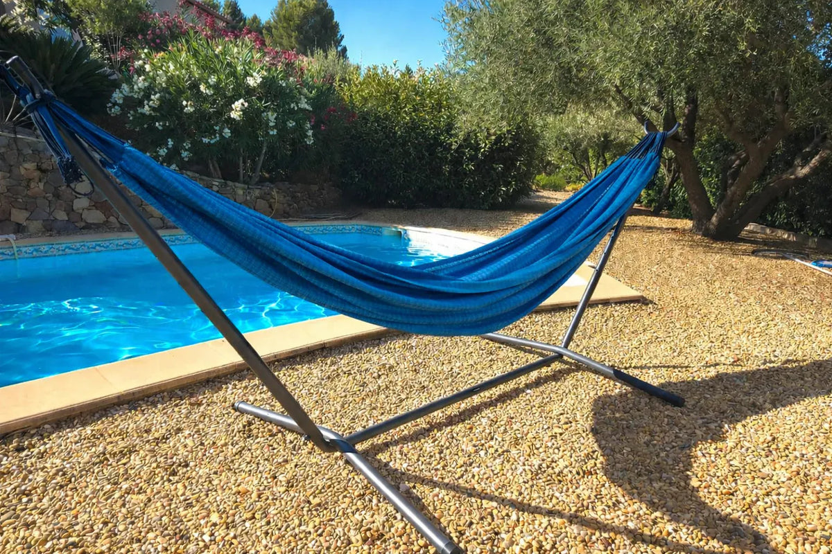 Hammock Universe Canada Premium Brazilian Style Double Hammock with Universal Stand cabo 794604045504 20190+75121