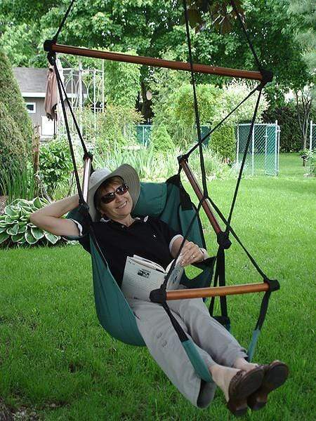 Adjustable Hanging Hammock Chair with Foot Rest - Main Image