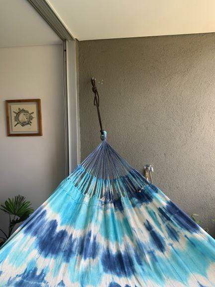 Hammock Universe Canada Colombian Artisanal Double Hammock - Handmade - Special Edition blue-sky / ca 794604046235 CO-BLUESKY