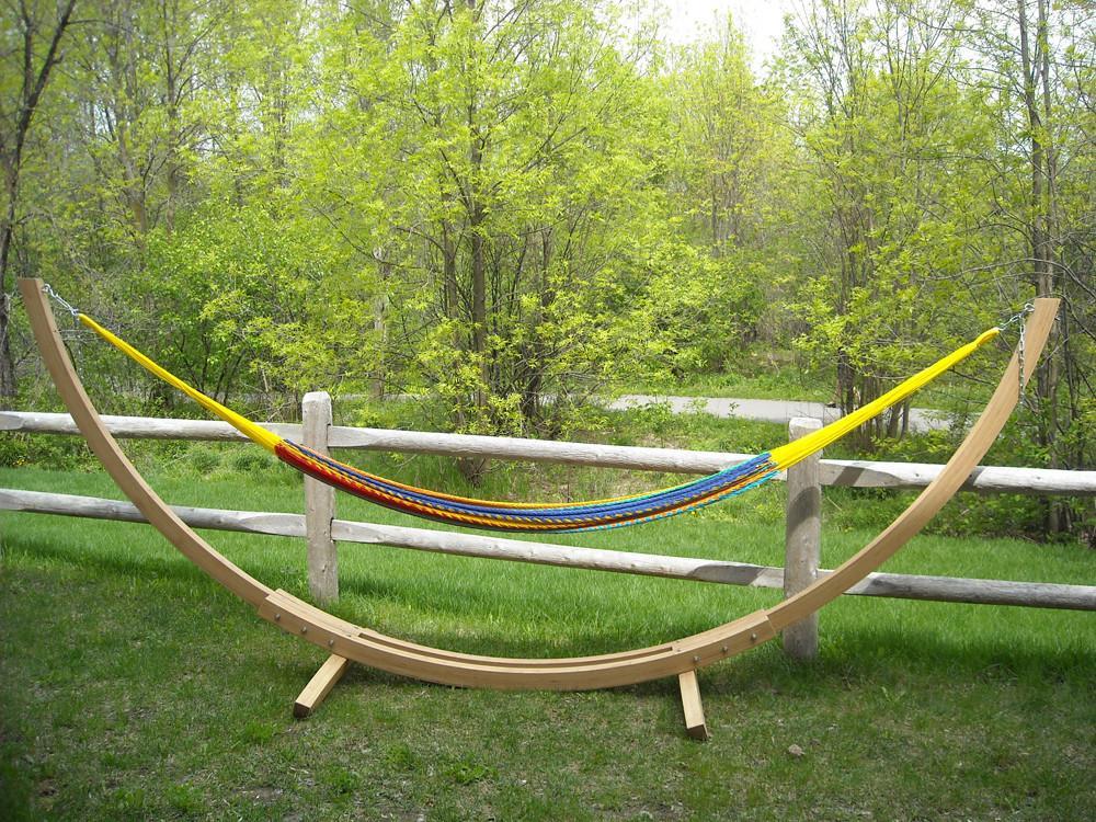 Hammock Universe Canada XL Thick Cord Mayan Hammock with Bamboo Stand