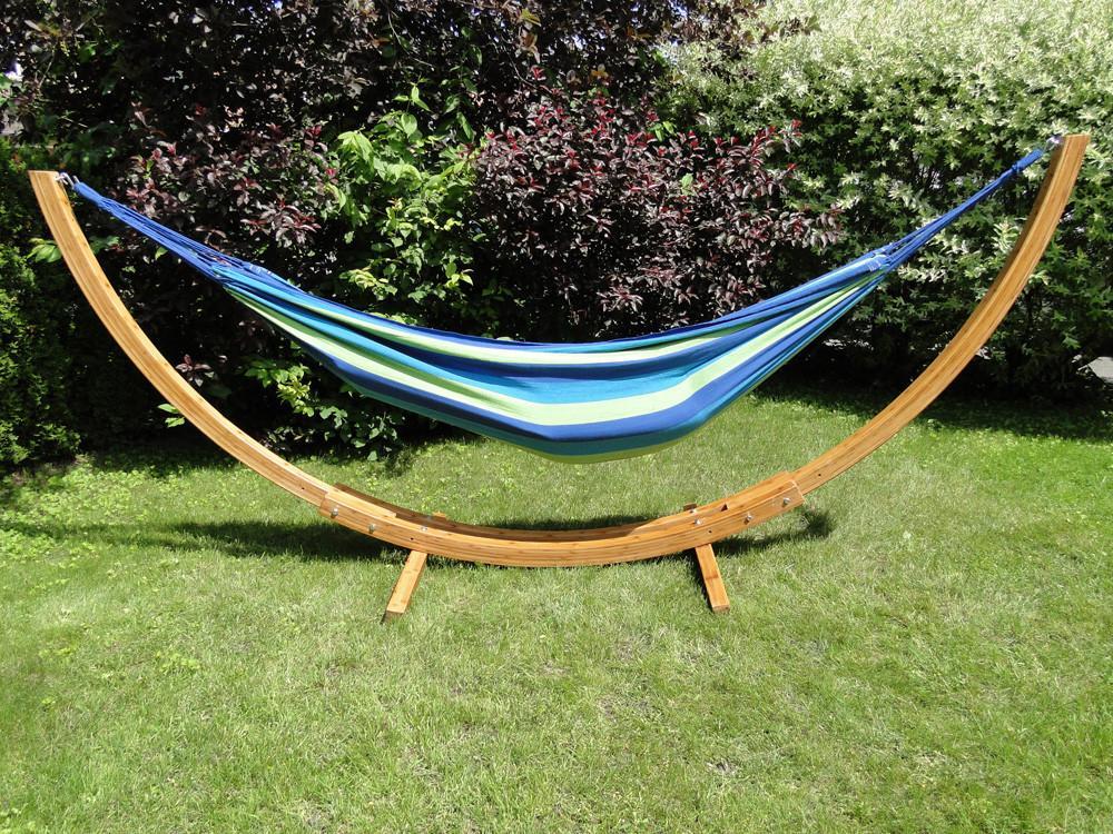 Hammock Universe Canada Deluxe Brazilian Style Double Hammock with Bamboo Stand