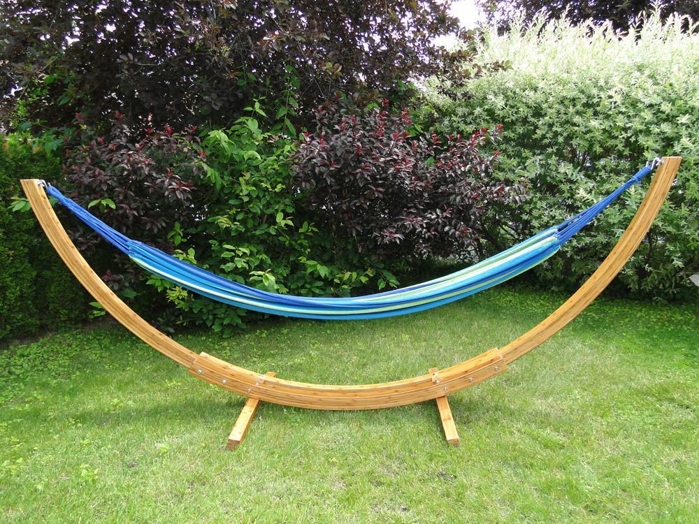 Hammock Universe Canada Deluxe Brazilian Style Double Hammock with Bamboo Stand