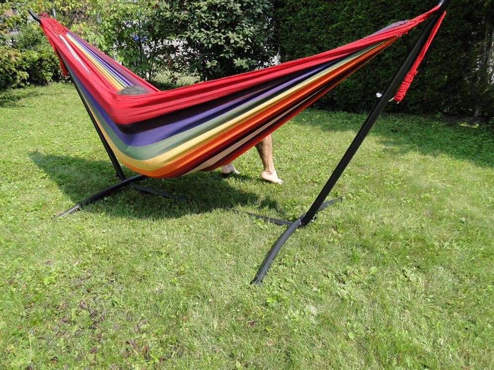 Hammock Universe Canada Deluxe Brazilian Double Hammock with Universal Stand