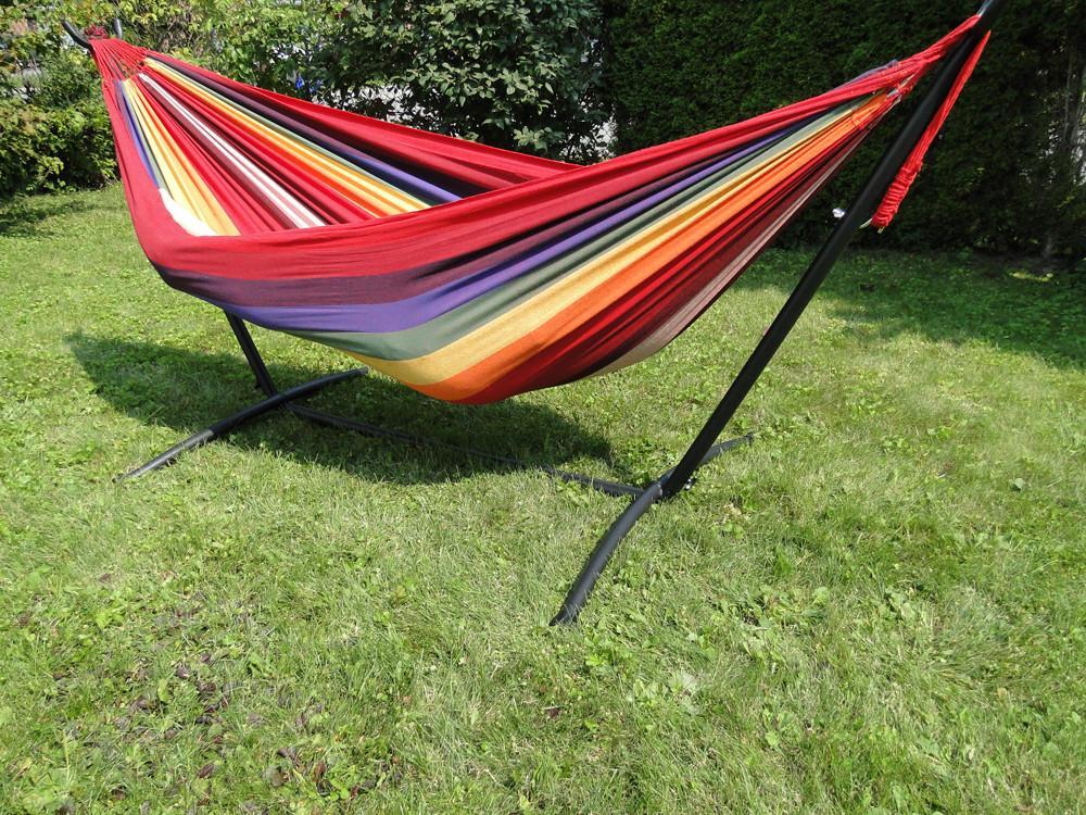 Hammock Universe Canada Deluxe Brazilian Double Hammock with Universal Stand