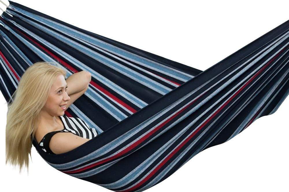 Hammock Universe Canada Deluxe Brazilian Double Hammock with Universal Stand denim / ca 794604045610 20167+75121