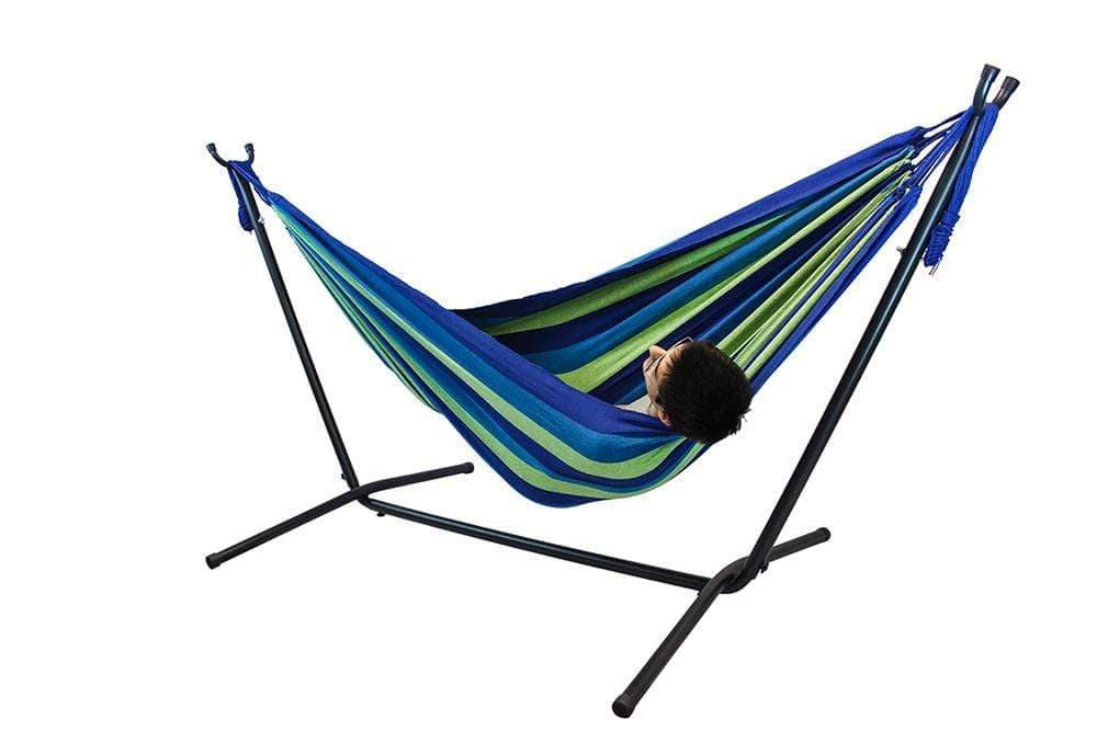 Hammock Universe Canada Deluxe Brazilian Double Hammock with Universal Stand