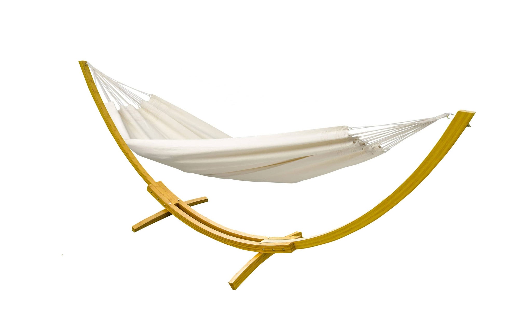 Hammock Universe Canada Deluxe Brazilian Style Double Hammock with Bamboo Stand natural / ca 738447505177 20150+BHS-C