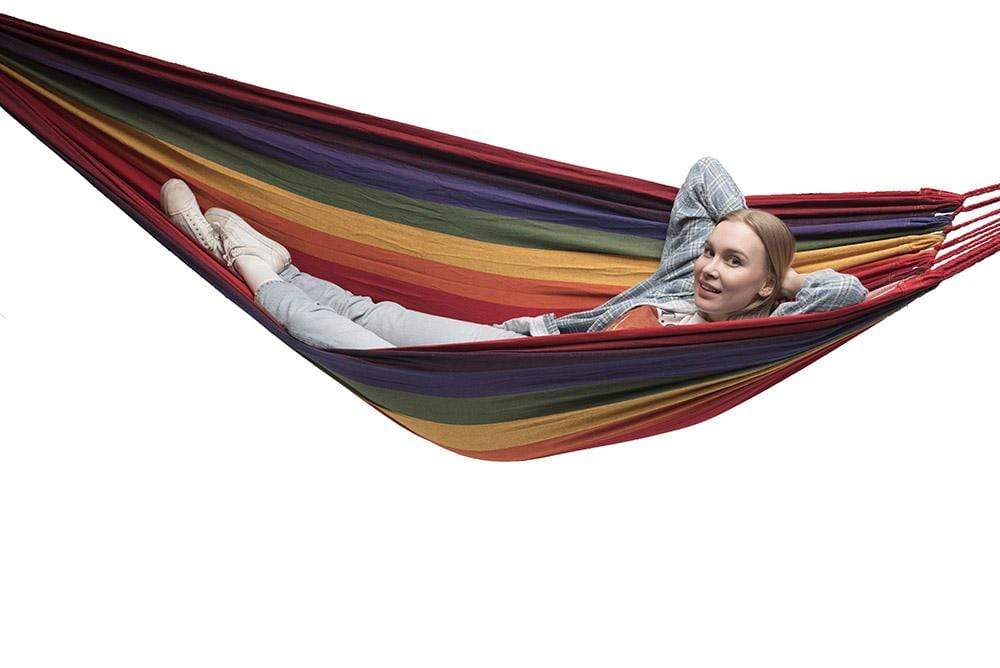 Hammock Universe Canada Deluxe Brazilian Double Hammock with Universal Stand