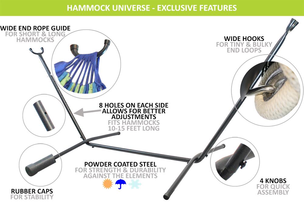 Hammock Universe Canada Nicaraguan Hammock with Universal Hammock Stand