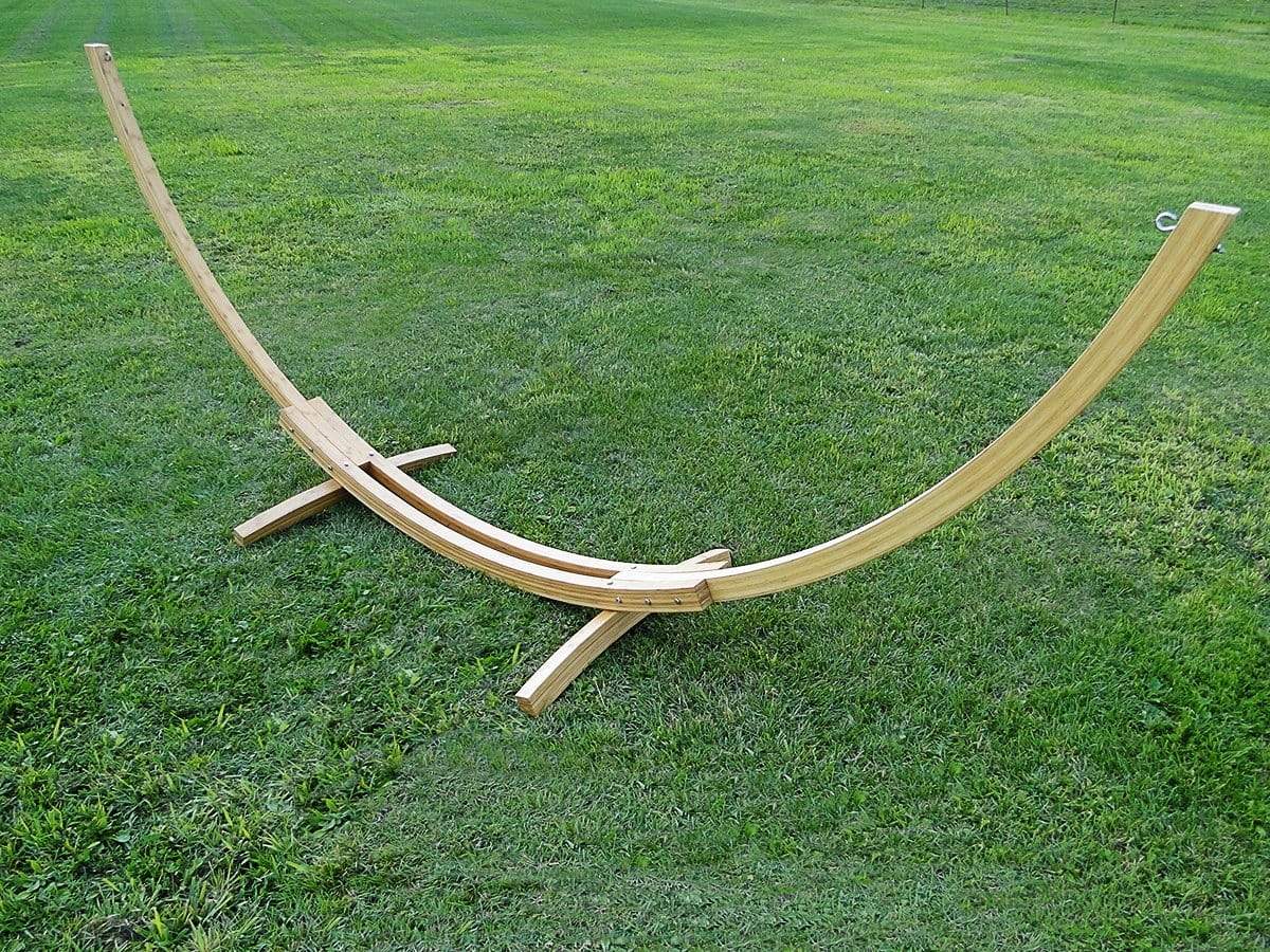 Hammock Universe Canada Olefin Double Hammock with Matching Pillow - Quick Dry and Bamboo Stand