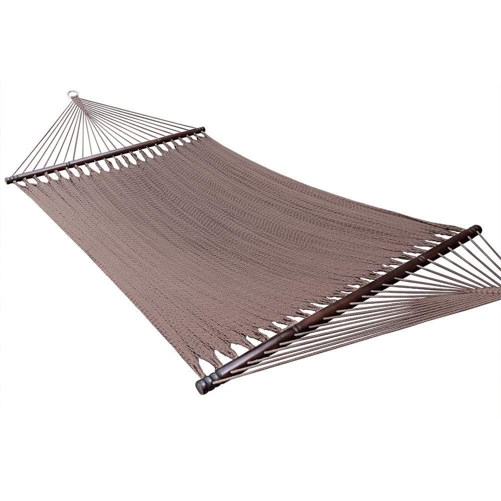 Hammock Universe Canada Deluxe Polyester Rope Hammock with 3-Beam Stand