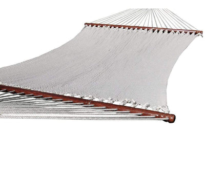 Hammock Universe Canada Deluxe Polyester Rope Hammock with Bamboo Stand
