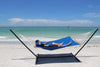 Hammock Universe Canada Olefin Double Quilted Hammock with Matching Pillow with 3-Beam Stand