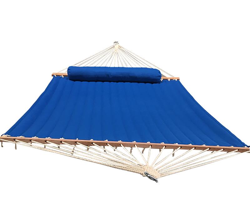 Hammock Universe Canada Olefin Double Quilted Hammock with Matching Pillow light-blue / ca 738447505627 QDOLE-LB