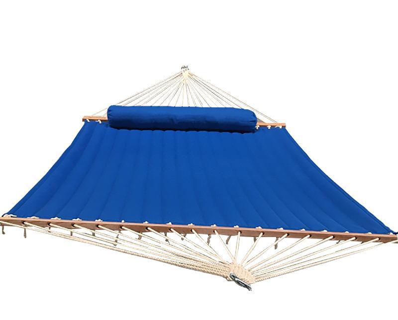 Hammock Universe Canada Olefin Double Quilted Hammock with Matching Pillow with 3-Beam Stand