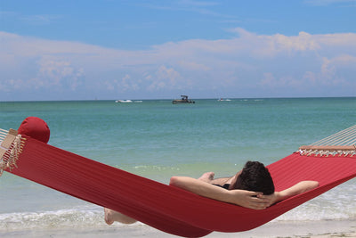 Hammock Universe Canada Olefin Double Quilted Hammock with Matching Pillow