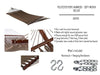 Deluxe Polyester Rope Hammock with Wicker Stand - Hammock Universe Canada