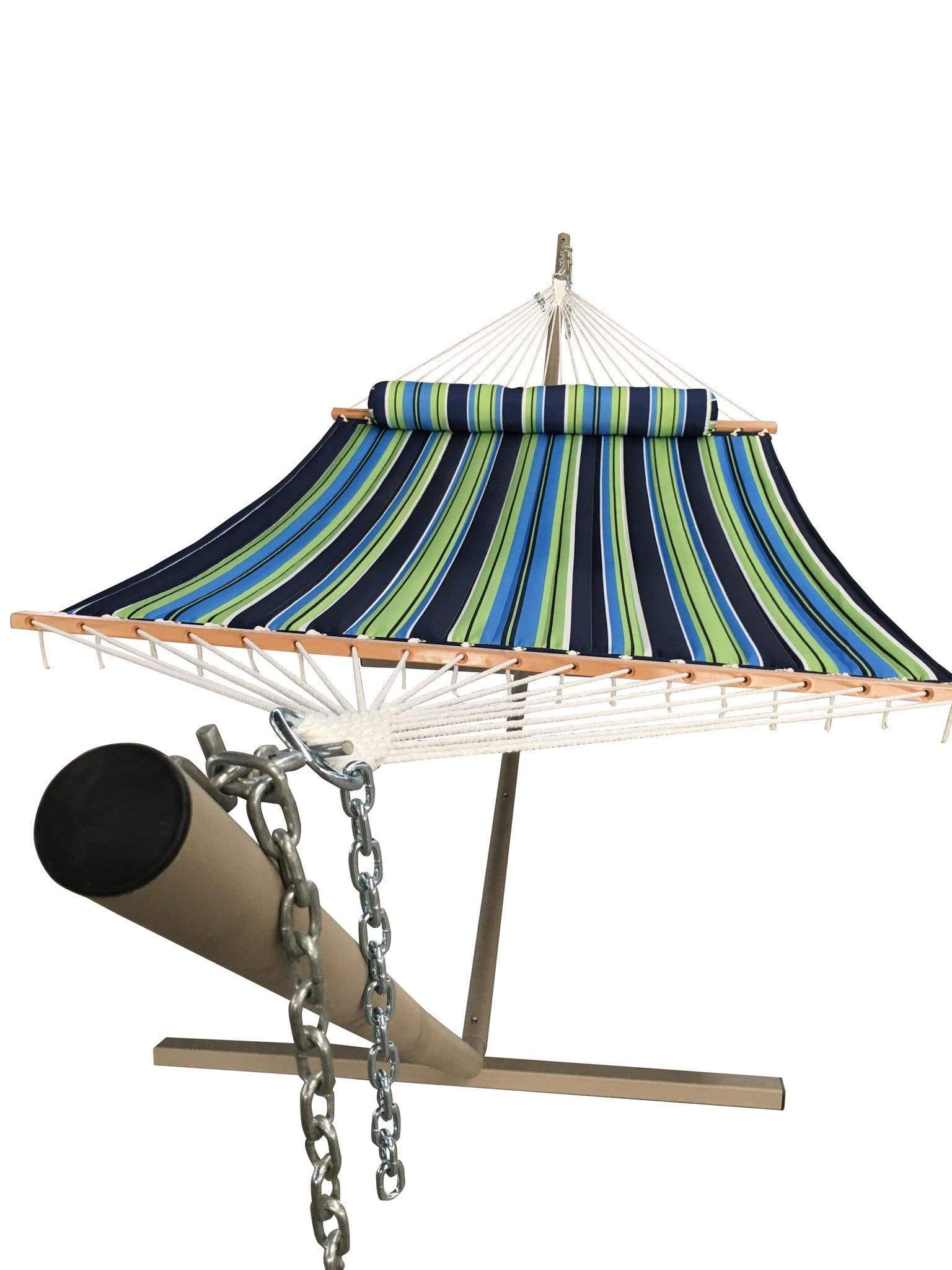 Hammock Universe Canada Deluxe Quilted Hammock with Bamboo Stand