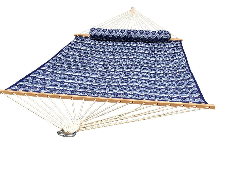 Deluxe Quilted Hammock with Wicker Stand - Hammock Universe Canada