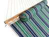 Hammock Universe Canada Deluxe Quilted Hammock with 3-Beam Stand green-blue-grey-white-stripes / ca 794604045559 QHD-GBGW+15TBSB