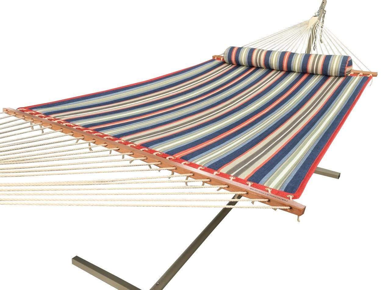 Hammock Universe Canada Deluxe Quilted Hammock with Bamboo Stand