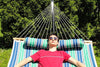 Deluxe Quilted Hammock with Wicker Stand - Hammock Universe Canada