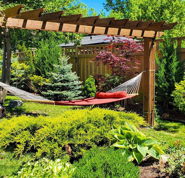 Olefin Double Quilted Hammock with Matching Pillow