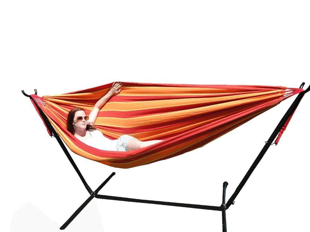 Hammock Universe Canada Deluxe Brazilian Double Hammock with Universal Stand