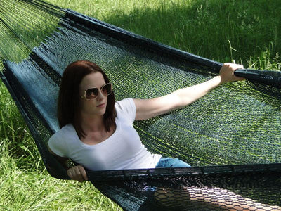 Hammock Universe Canada XL Thick Cord Mayan Hammock with Bamboo Stand forest-green / ca 738447505290 #24-MHXLTC-FG+BHS-C