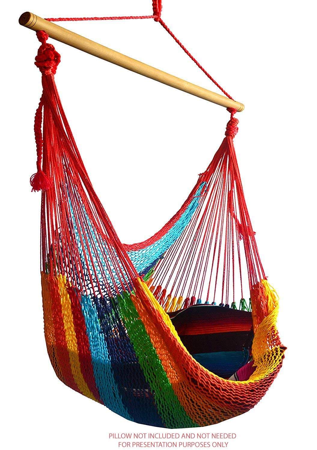 Hammock Universe Canada Deluxe Mayan Hammock Chair with Universal Chair Stand hot-colors / ca 794604045917 MCDH+75217-2G