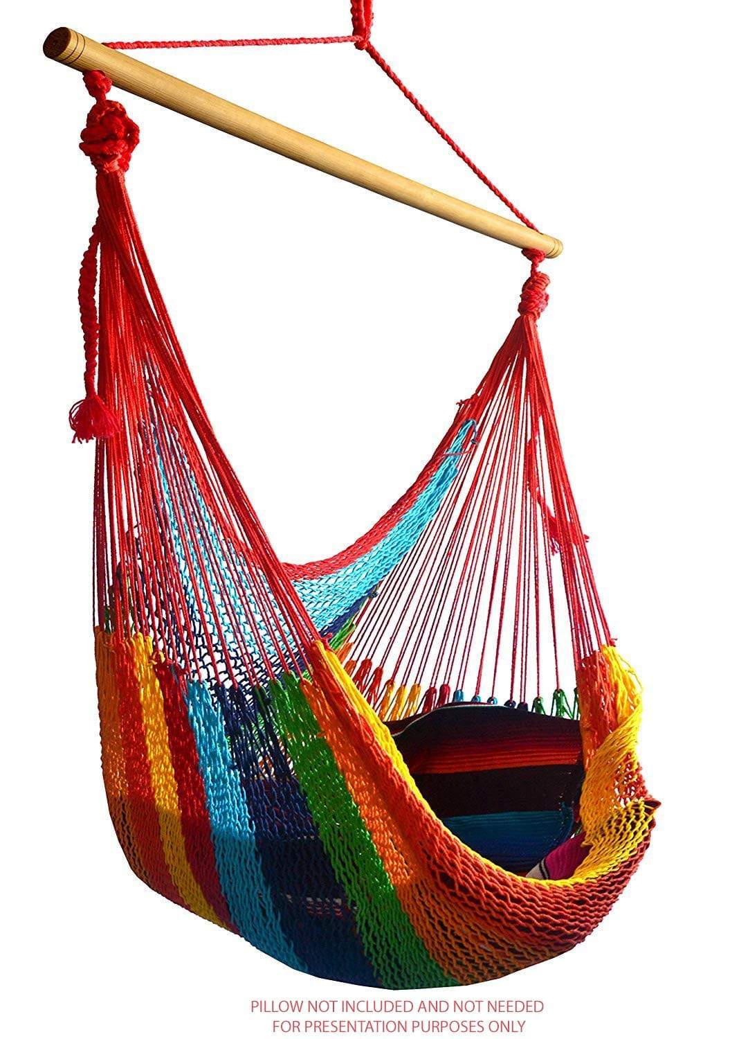 Hammock Universe Canada Deluxe Mayan Hammock Chair with Universal Chair Stand hot-colors / ca 794604045917 MCDH+75217-2