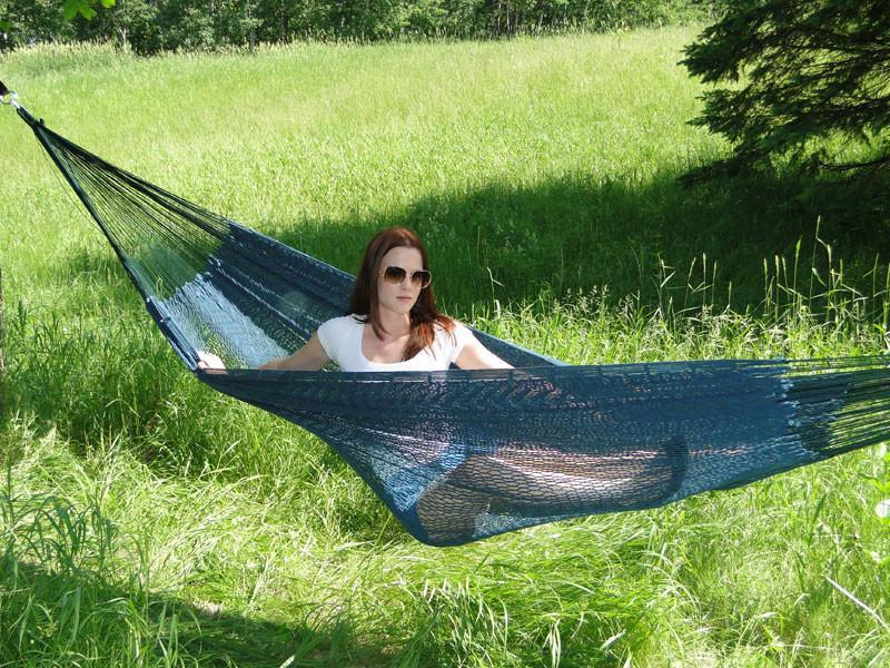 Hammock Universe Canada Mayan Hammock - XL Family-sized Thick Cord forest-green / ca 738447505498 #24-MHXLTC-FGG