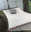 Deluxe Polyester Rope Hammock with Wicker Stand - Hammock Universe Canada