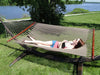Deluxe Polyester Rope Hammock with Wicker Stand - Hammock Universe Canada